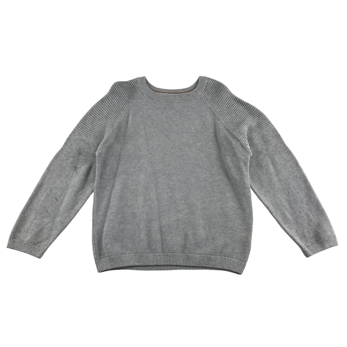 Next jumper 7-8 years grey plain crewneck cotton