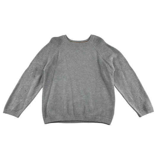 Next jumper 7-8 years grey plain crewneck cotton