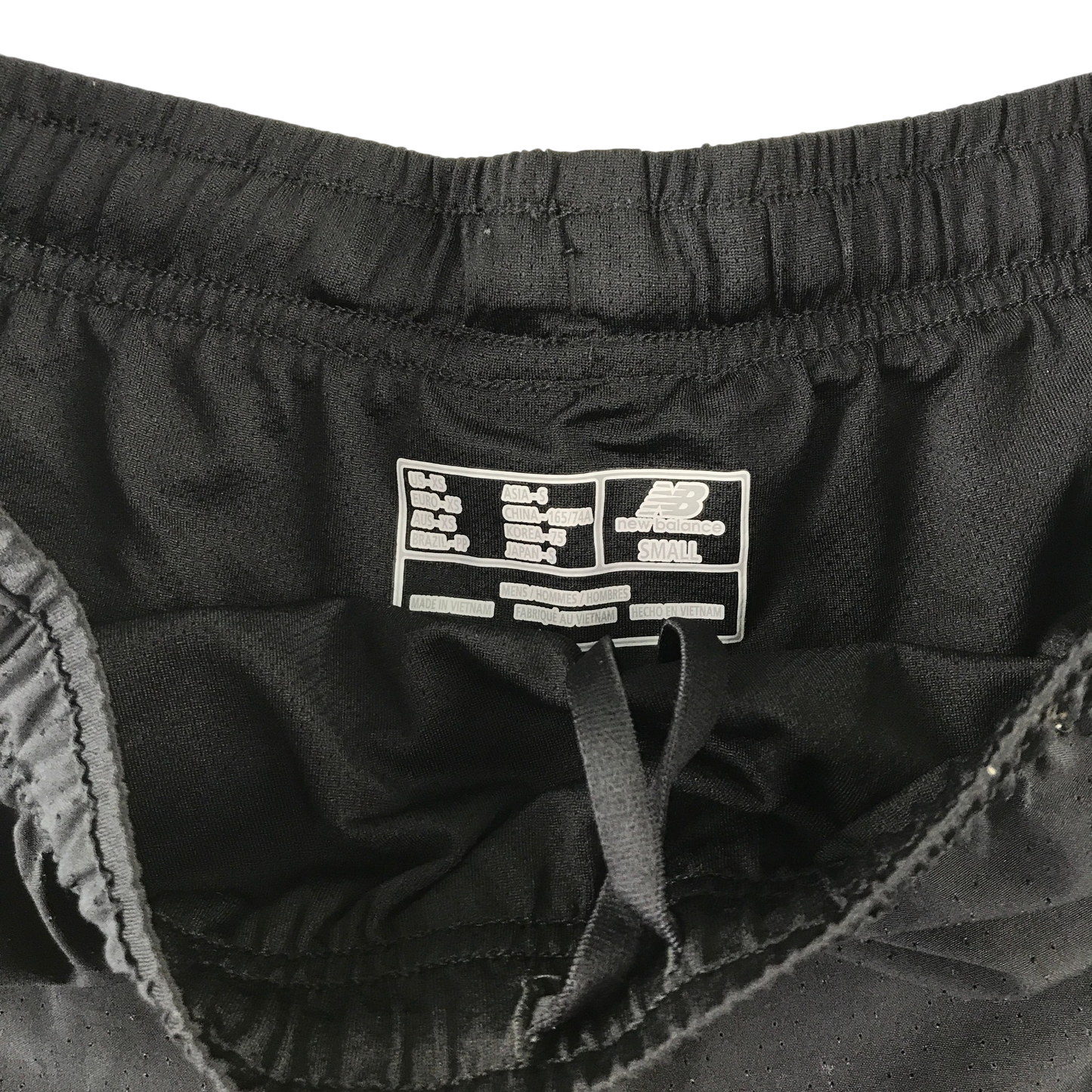New Balance S black sport shorts
