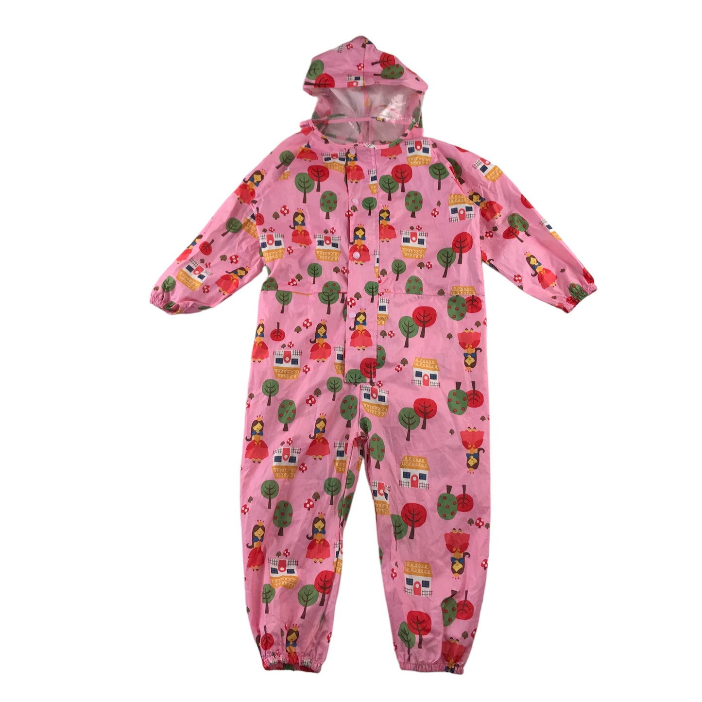 Overalls 4-5 years pink print pattern light weather