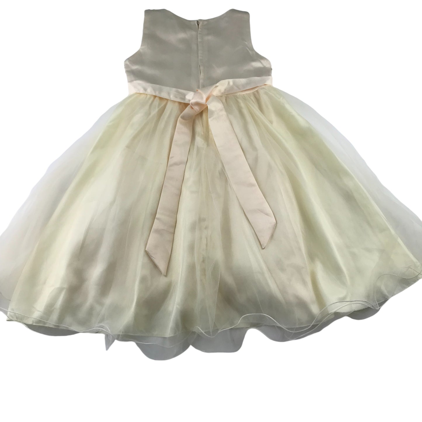 Formal dress 7-9 years cream white with sequin top