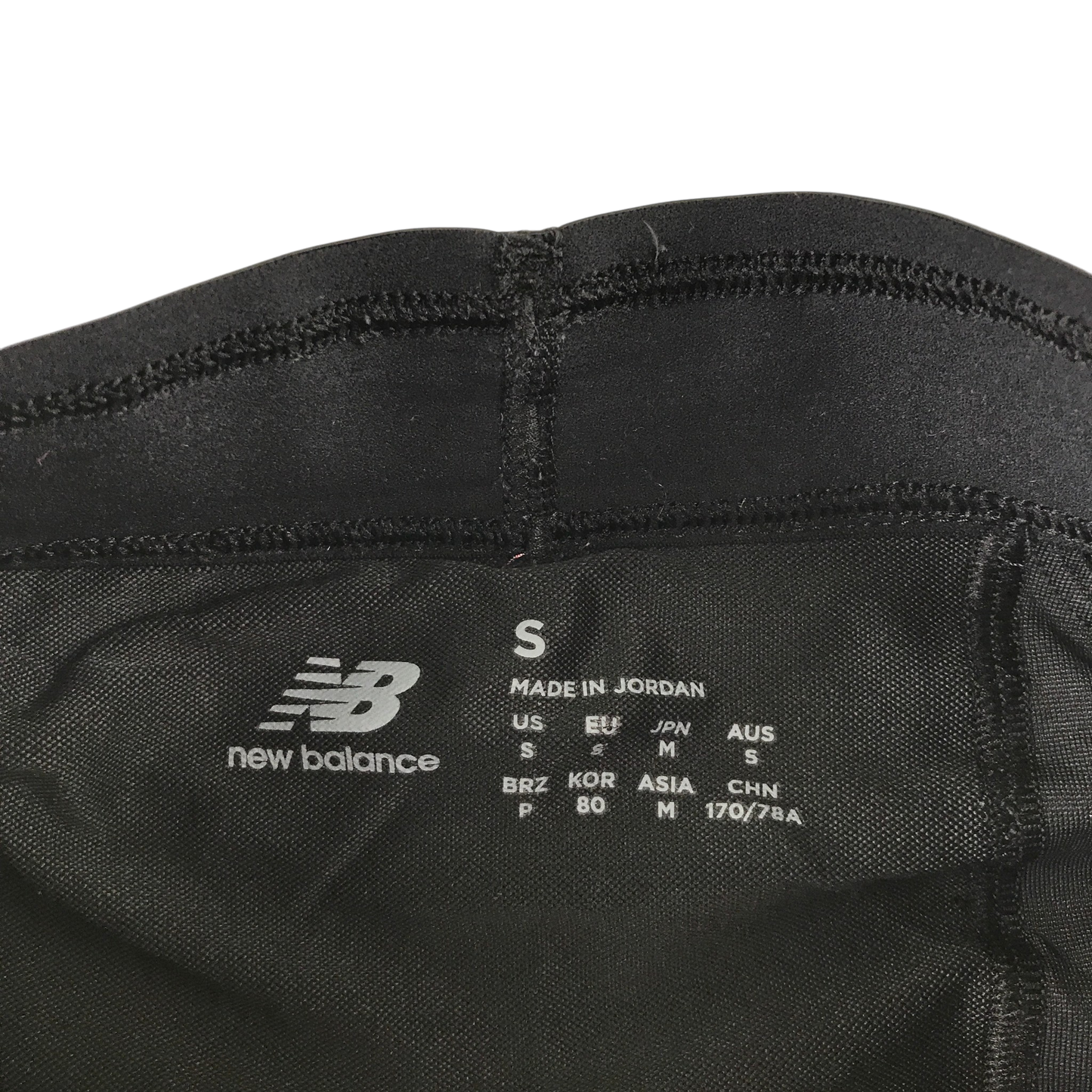 New Balance S black sport shorts