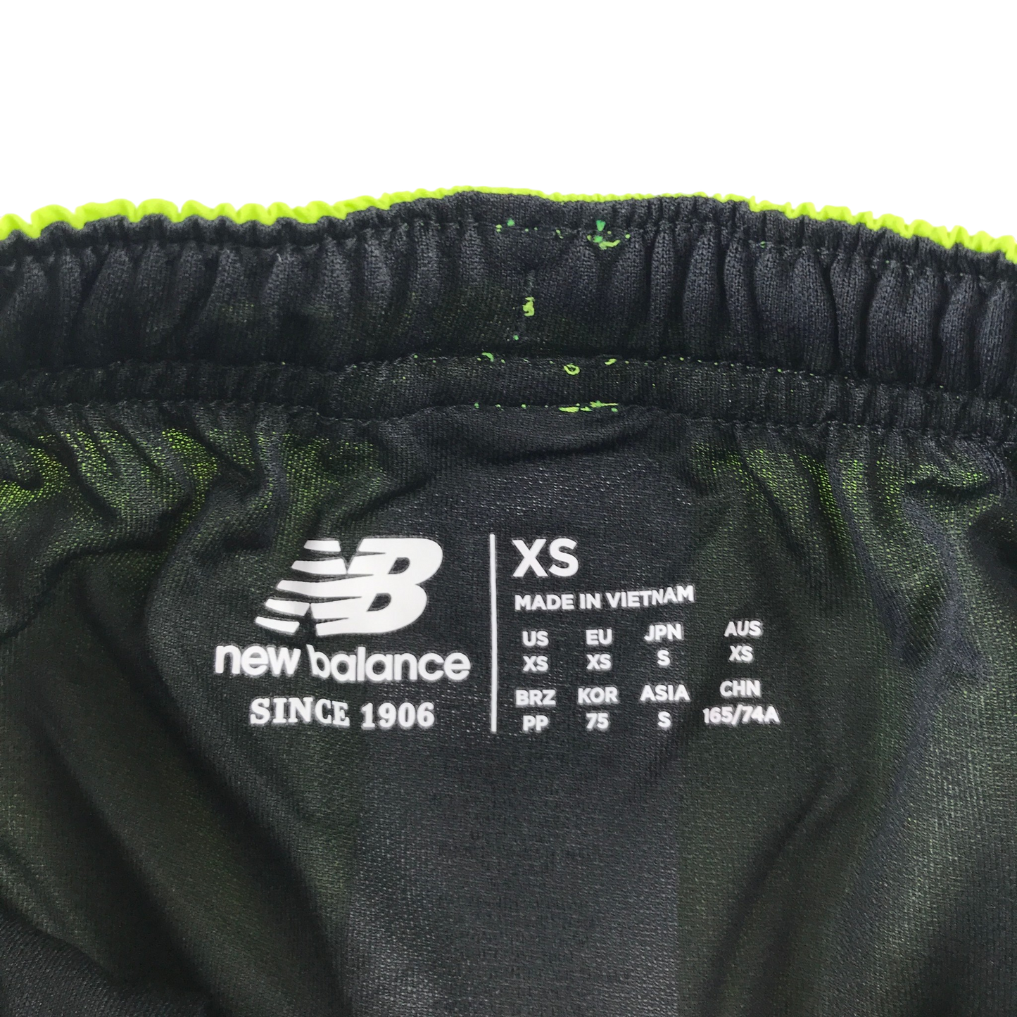 New Balance XS neon green sport shorts