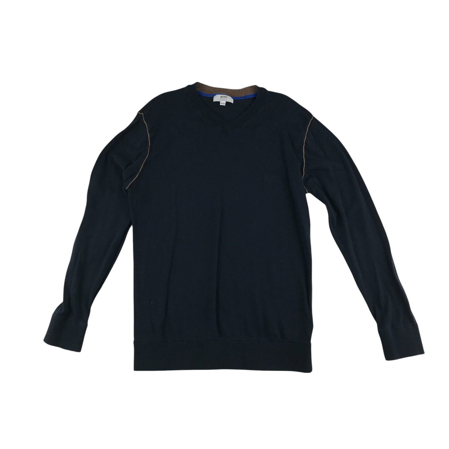 Hugo Boss jumper 9-10 years black v-neck long sleeve cotton