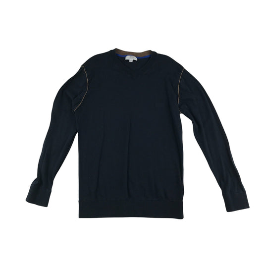 Hugo Boss jumper 9-10 years black v-neck long sleeve cotton