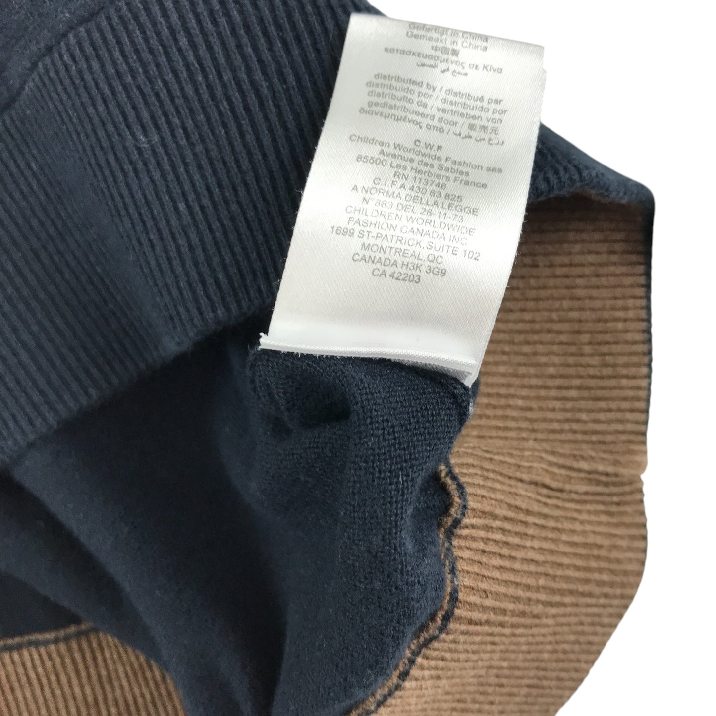 Hugo Boss jumper 9-10 years black v-neck long sleeve cotton