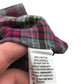 Benetton Shirt Size S Red Checked Long Sleeve Button Up