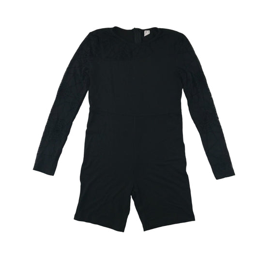 Shein Costume 11-12 years black spider web onesie