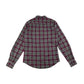Benetton Shirt Size S Red Checked Long Sleeve Button Up