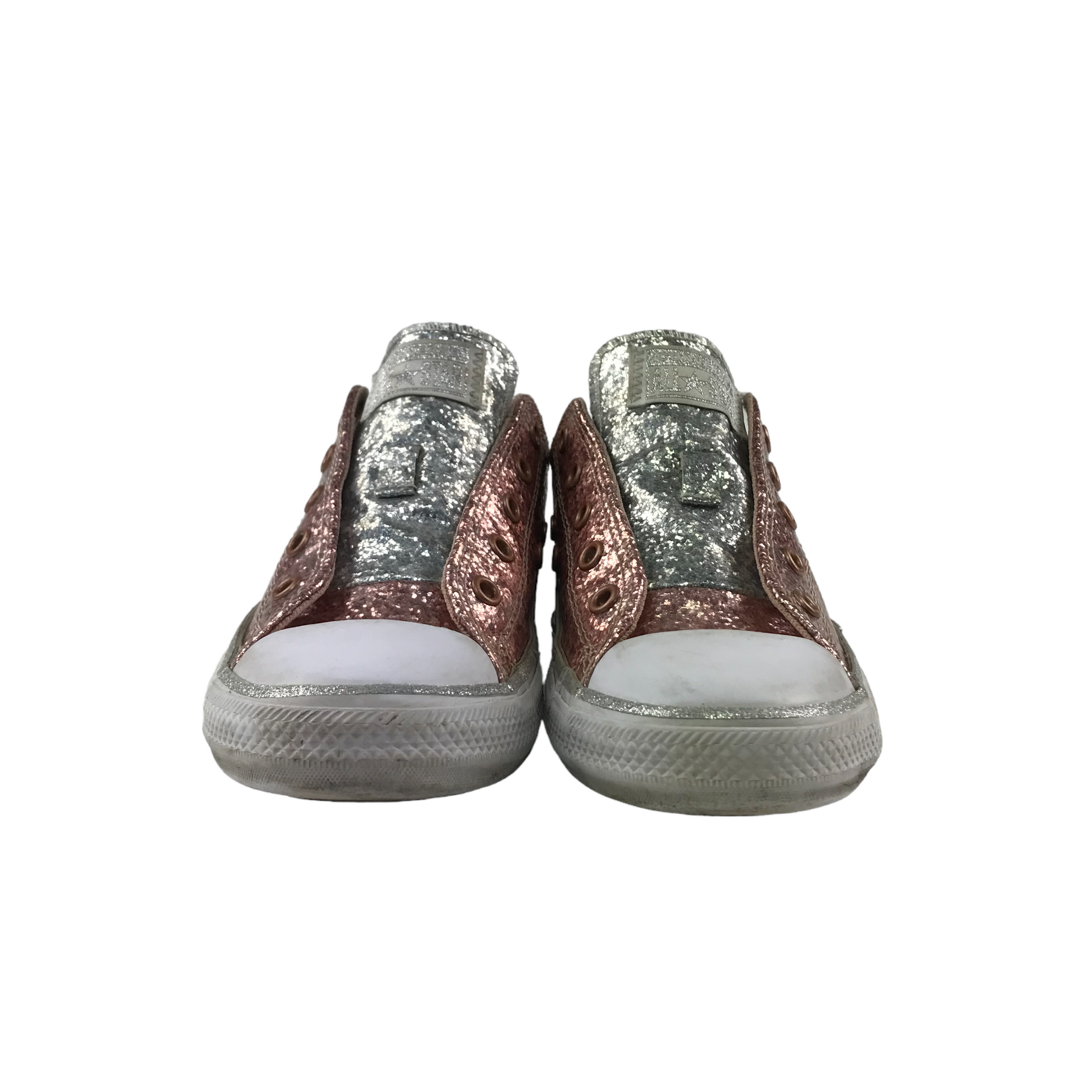 Size 2 deals leather converse