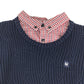 Maine jumper 11-12 years navy combined jumper and shirt with logo cotton