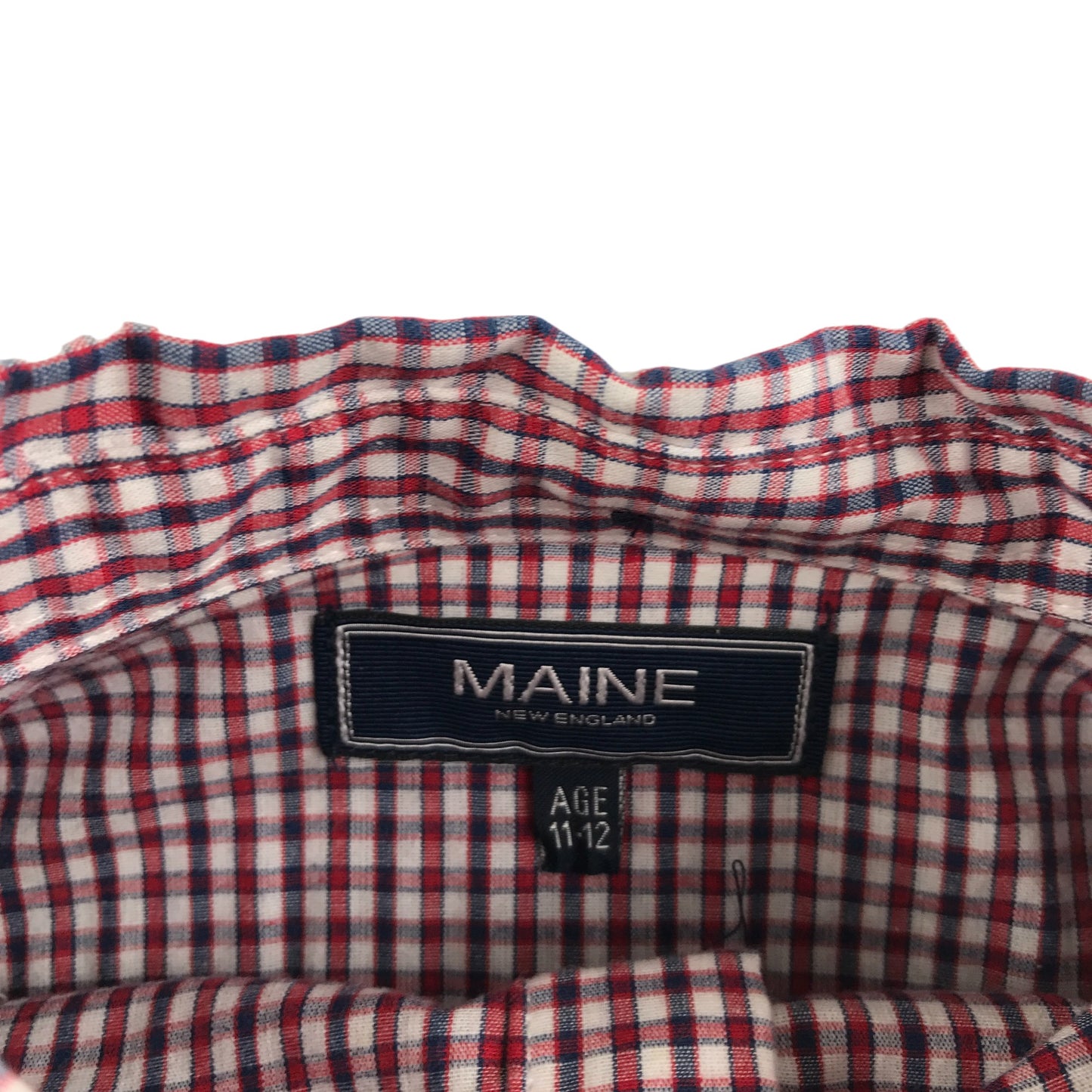 Maine jumper 11-12 years navy combined jumper and shirt with logo cotton