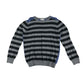 Wild Gorgeous jumper 12-13 years grey black and blue stripy