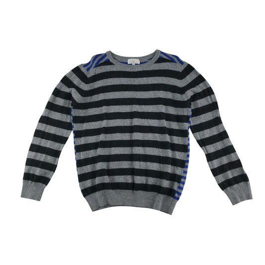 Wild Gorgeous jumper 12-13 years grey black and blue stripy