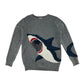 Fatface jumper 12-13 years grey with shark design