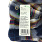 Benetton Shirt Size S Navy Burgundy Checked Long Sleeve Button Up