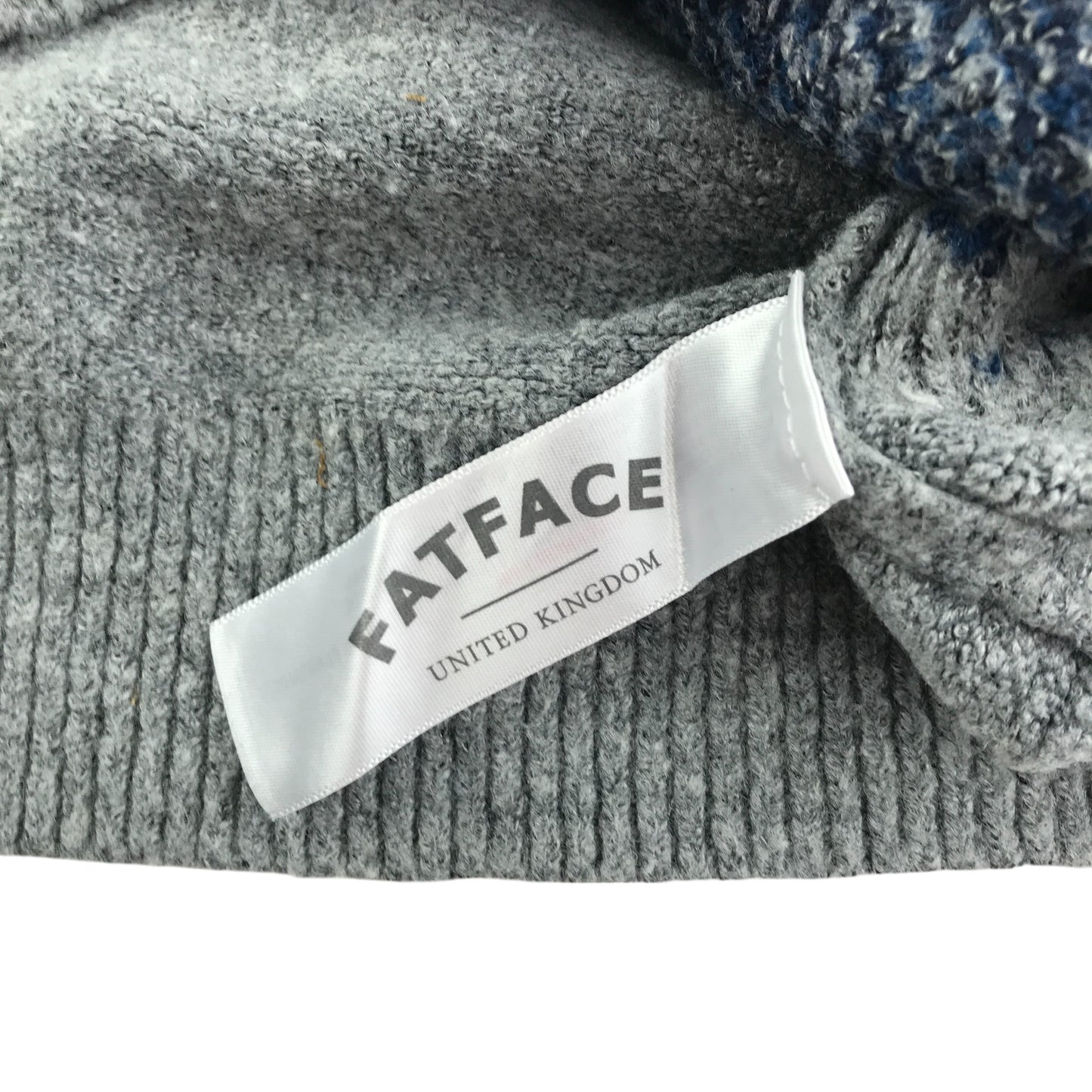 Fatface jumper 12-13 years grey with shark design