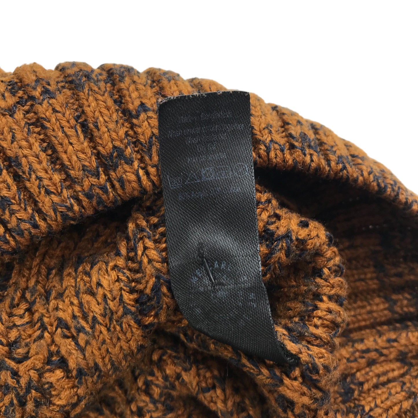 George jumper men's S brown panelled design cable knit