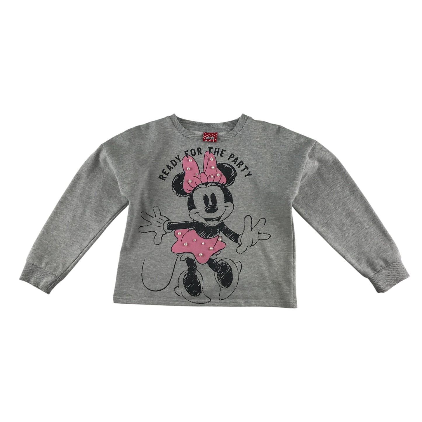Tu sweater 9-10 years grey Minnie Mouse crewneck