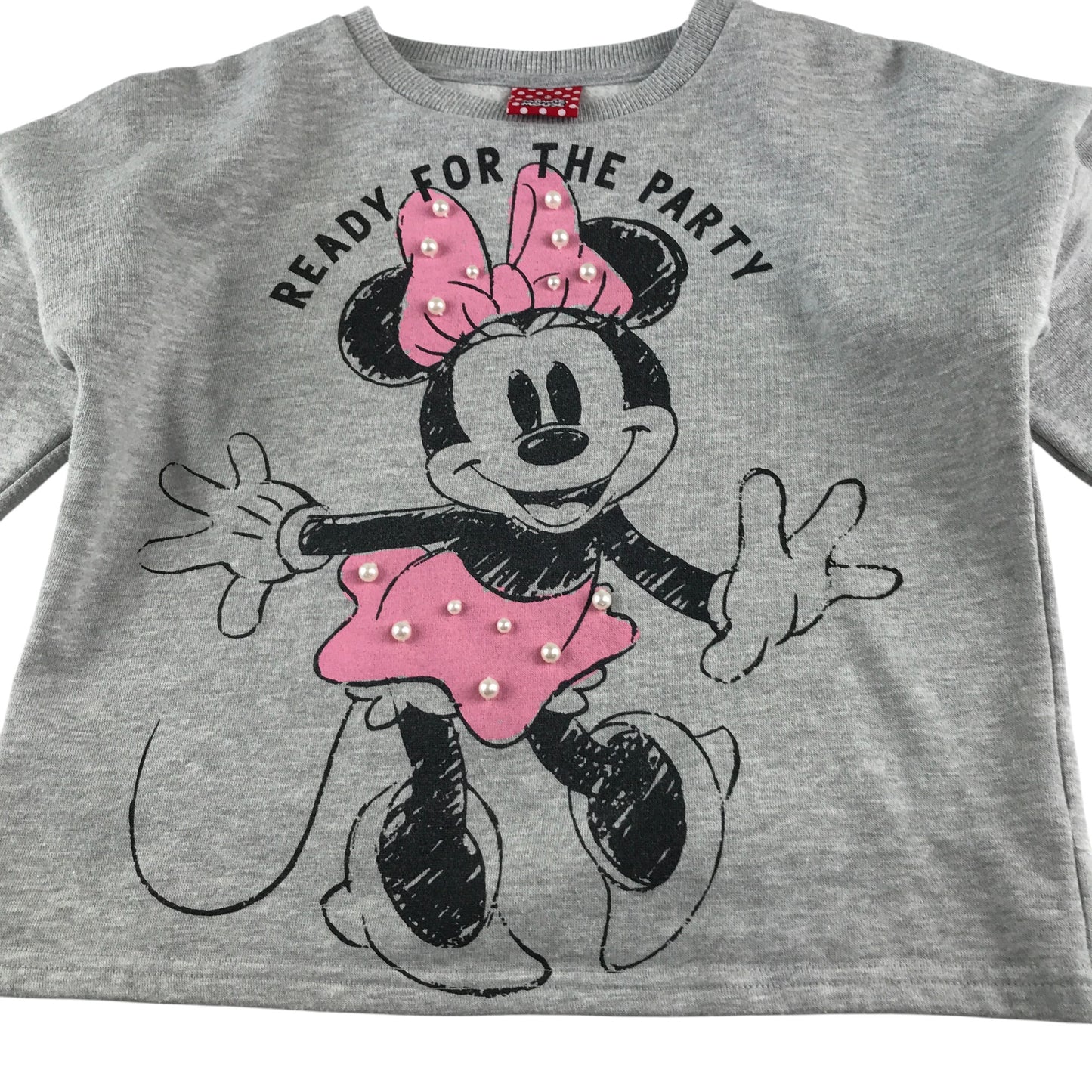 Tu sweater 9-10 years grey Minnie Mouse crewneck