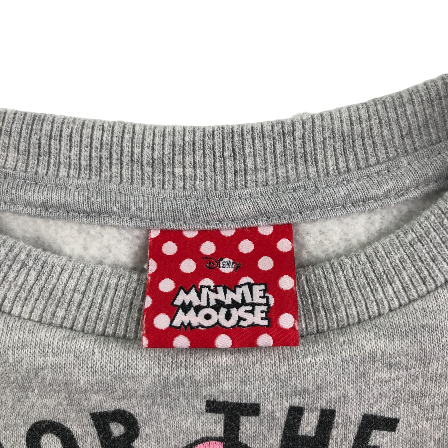 Tu sweater 9-10 years grey Minnie Mouse crewneck