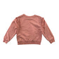Studio Sweater Age 5 Peachy Pink Text Graphic Frilled Arms Cotton
