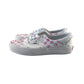 Vans trainers shoe size 3.5 white and pink gradient check pattern plimsolls