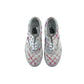 Vans trainers shoe size 3.5 white and pink gradient check pattern plimsolls