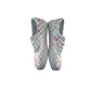 Vans trainers shoe size 3.5 white and pink gradient check pattern plimsolls