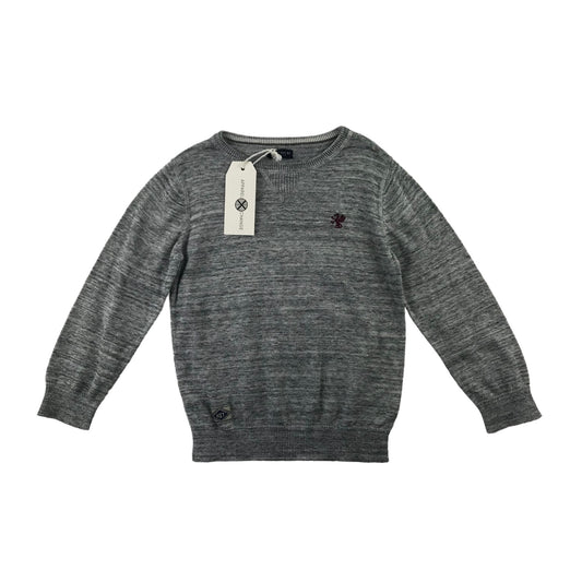 Next Jumper Age 6 Light Grey Cotton