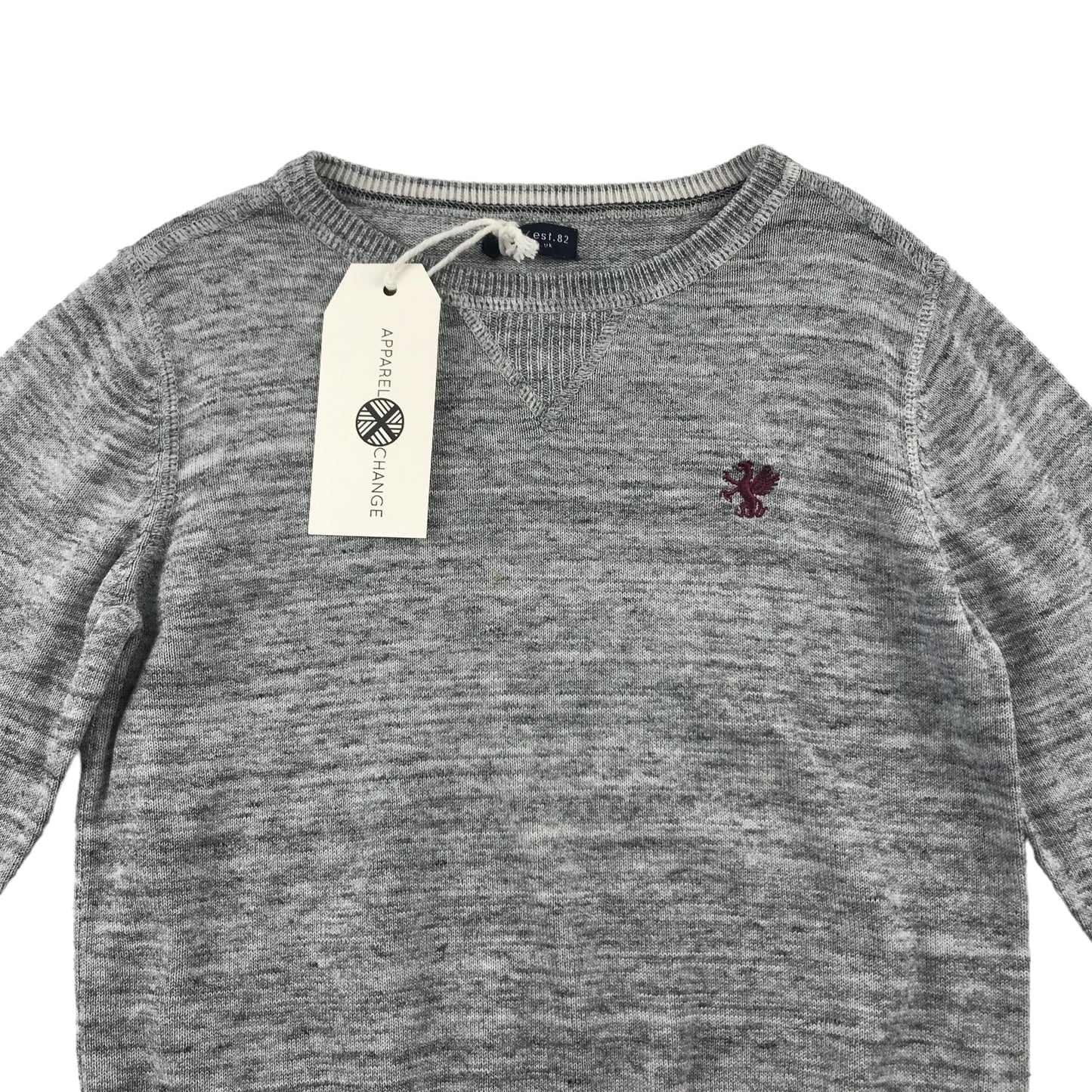 Next Jumper Age 6 Light Grey Cotton