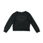 Tu Jumper Age 6 Charcoal Grey Cropped Unicorn Text Graphic