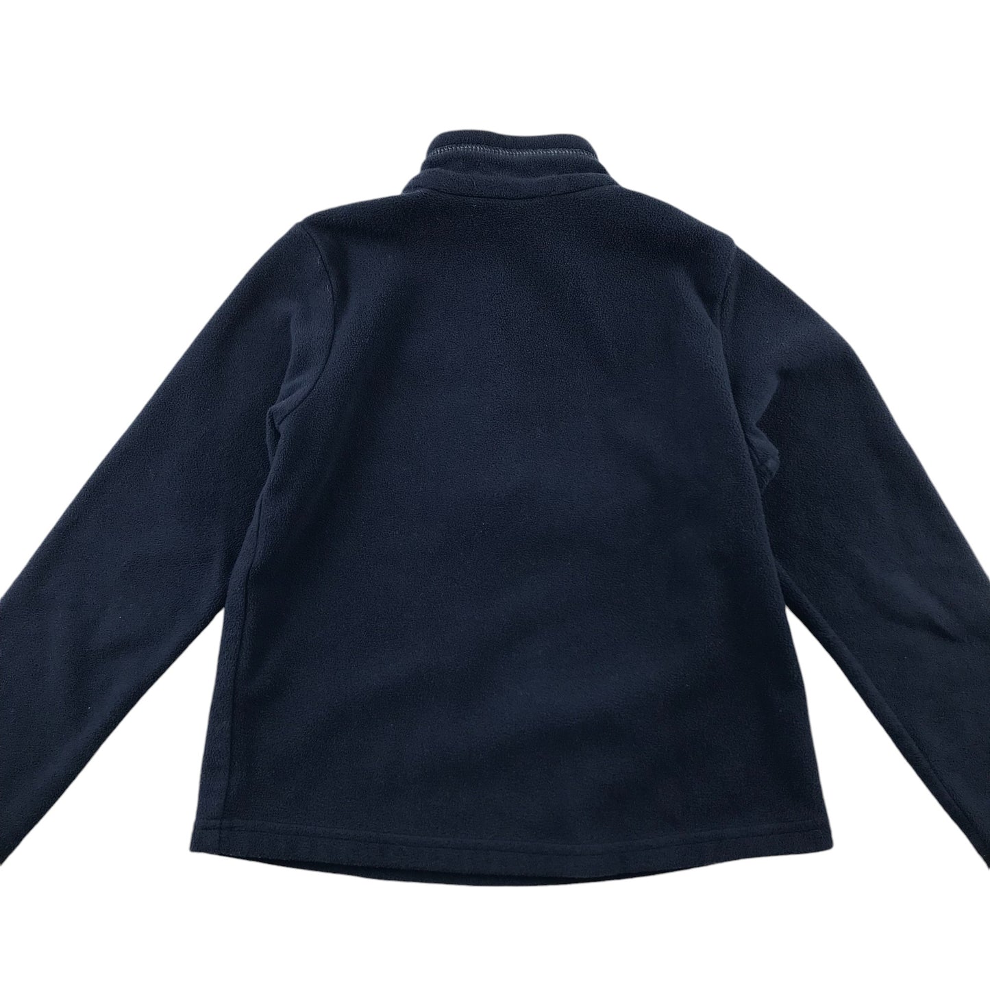 Decathlon fleece 5-6 years navy blue plain quarter zipper