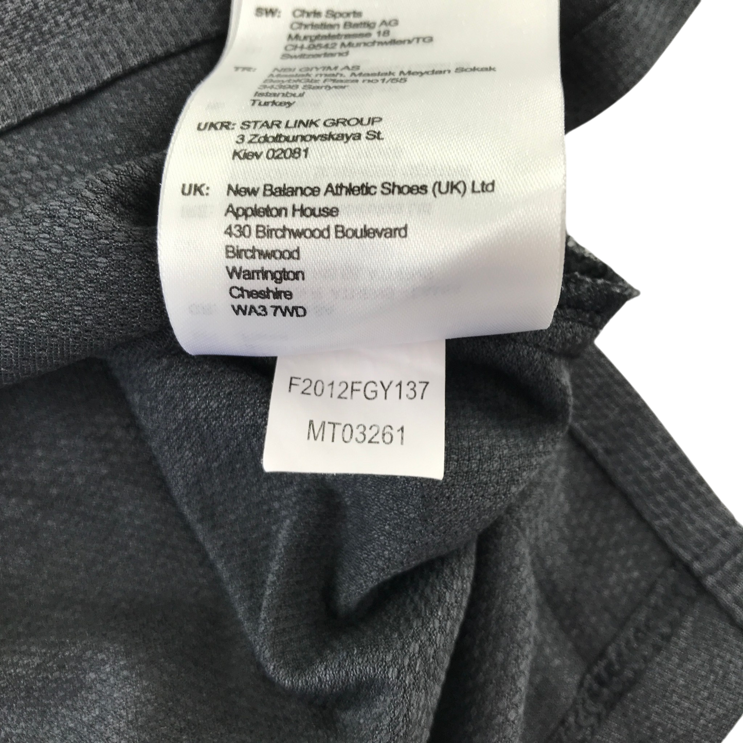 Preloved New Balance sport top for adult