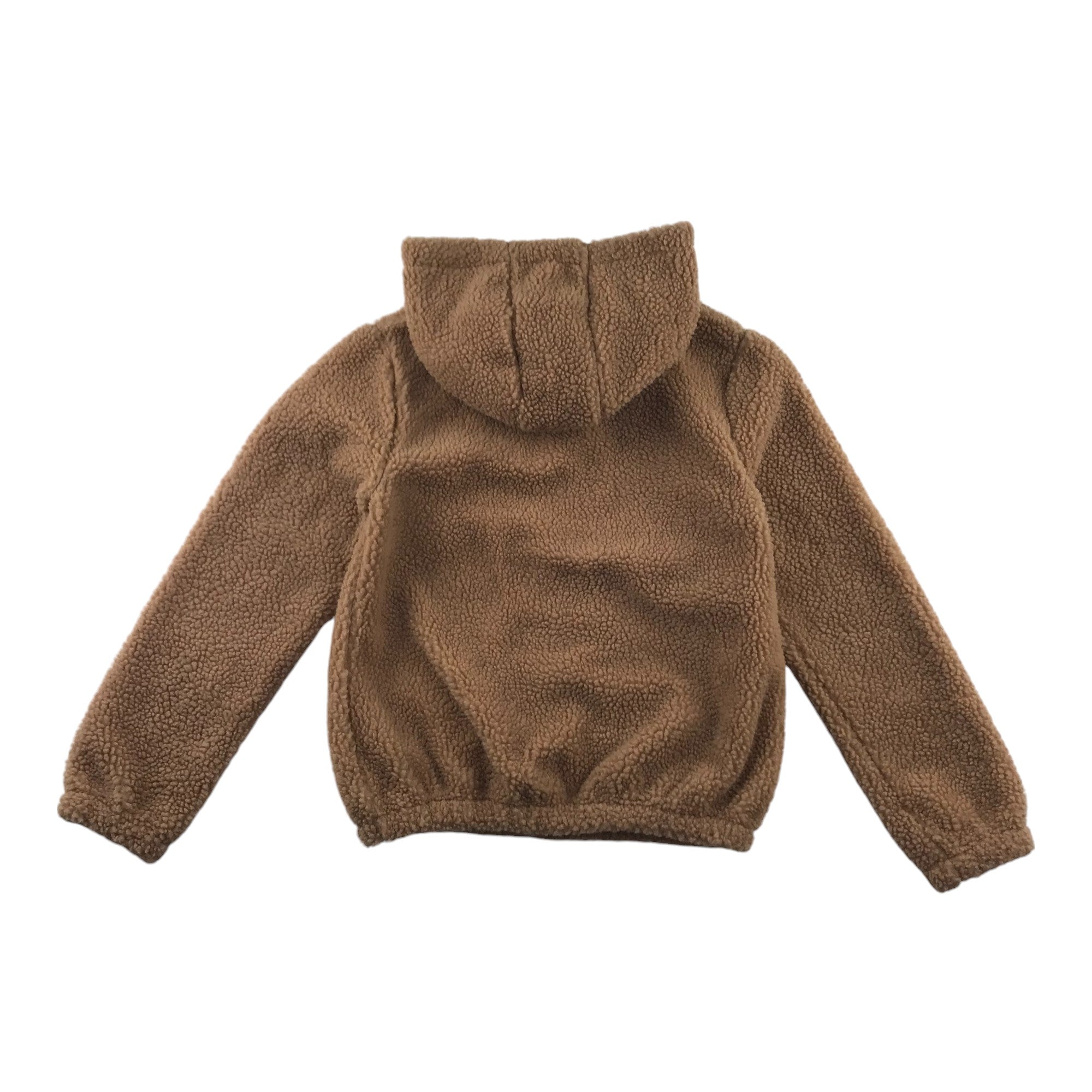 Brown fleece hoodie on sale