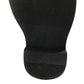 Boots shoe size 9 kids black glossy quilted faux leather calf height