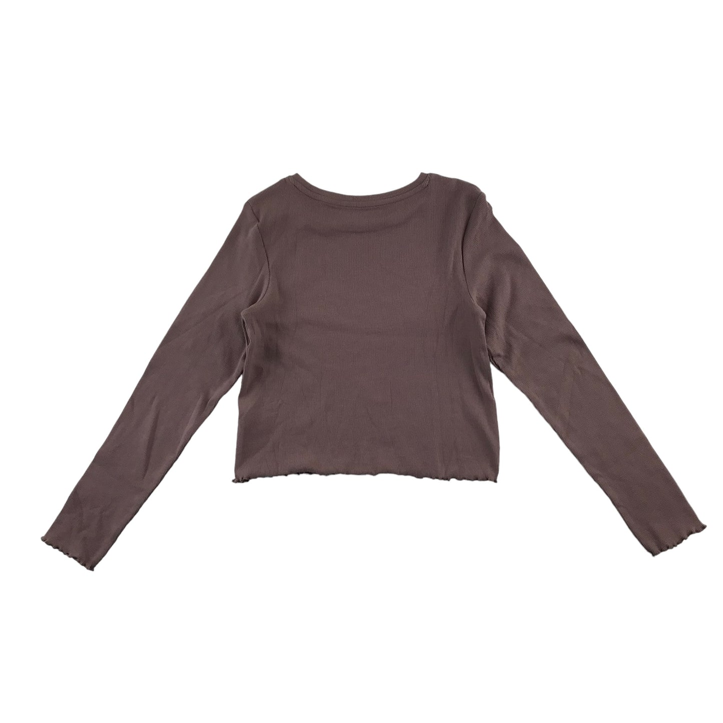 Nutmeg t-shirt 10-11 years purple mauve long sleeve slightly cropped