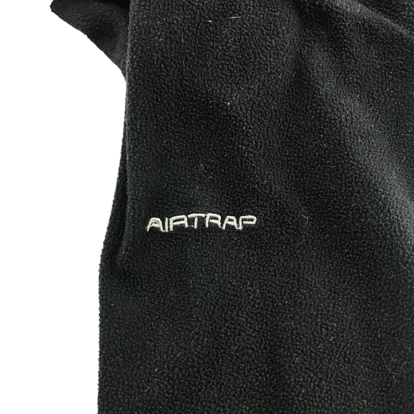 Trespass fleece 7-8 years black plain with quarter zipper