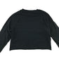 M&S t-shirt 10-11 years black long sleeve cropped camo Paris text cotton