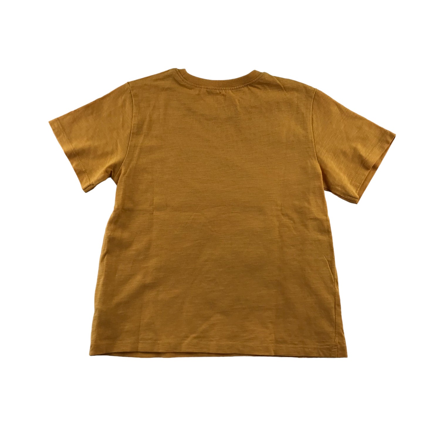 Next t-shirt 5-6 years yellow patch number 6 cotton