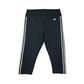 Adidas sport leggings women size XL black cropped Aeroready Primegreen