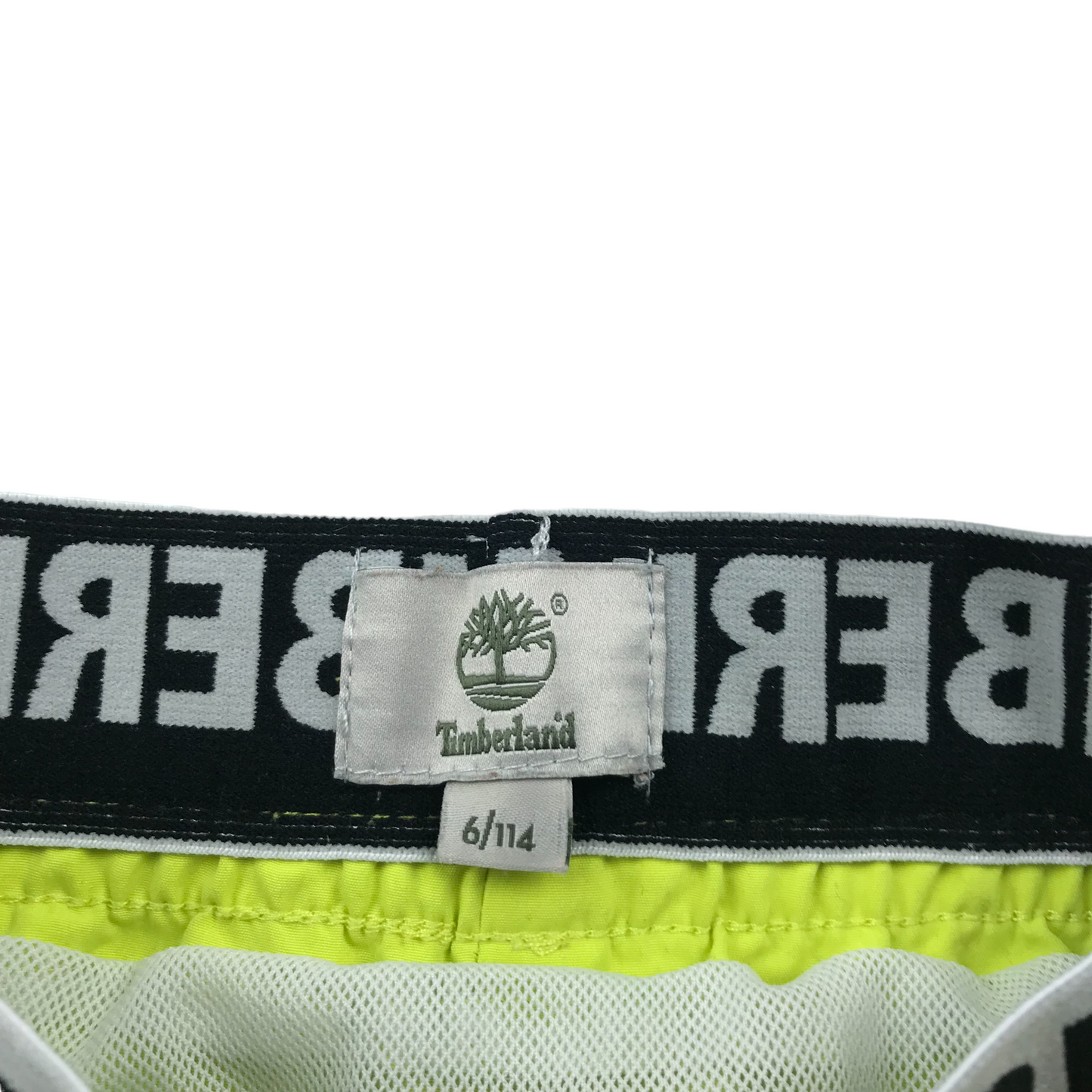 Timberland Neon Yellow Swim Trunks Age 6