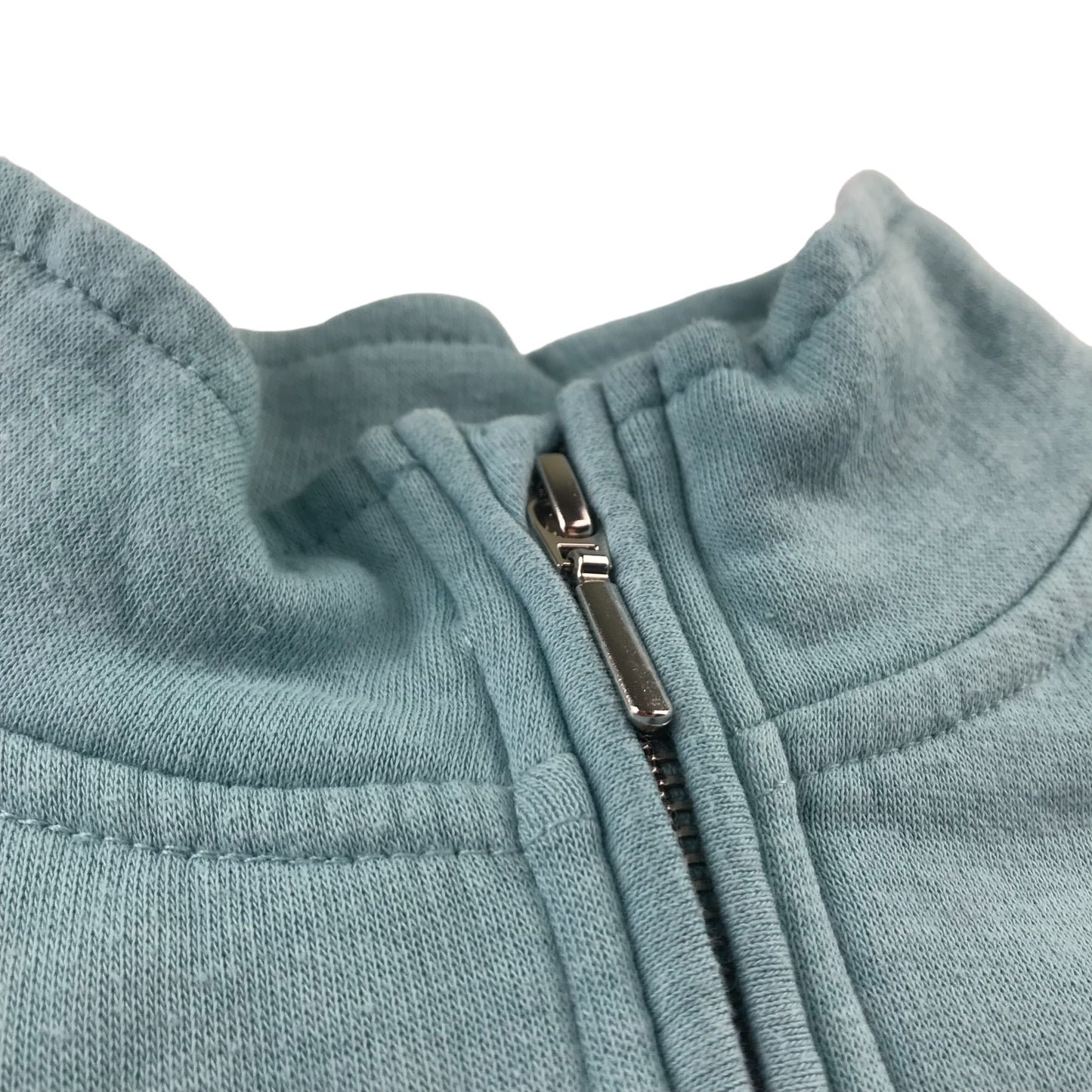 H&M Sweater Age 11 Light Blue LA Cropped Half Zipper