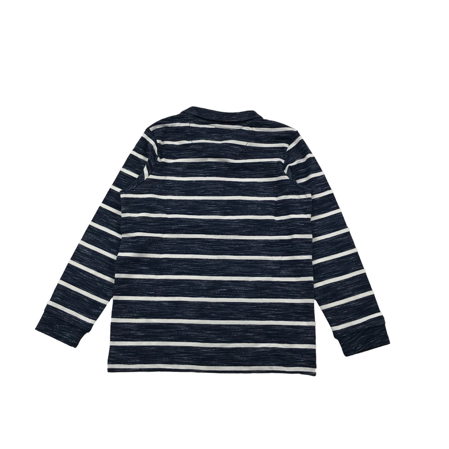 Tu navy and White Stripy Long Sleeve Polo Shirt Age 5
