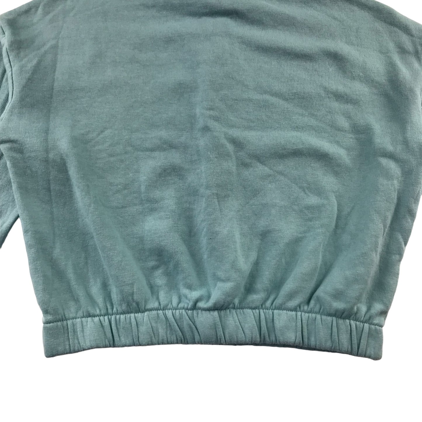 H&M Sweater Age 11 Light Blue LA Cropped Half Zipper