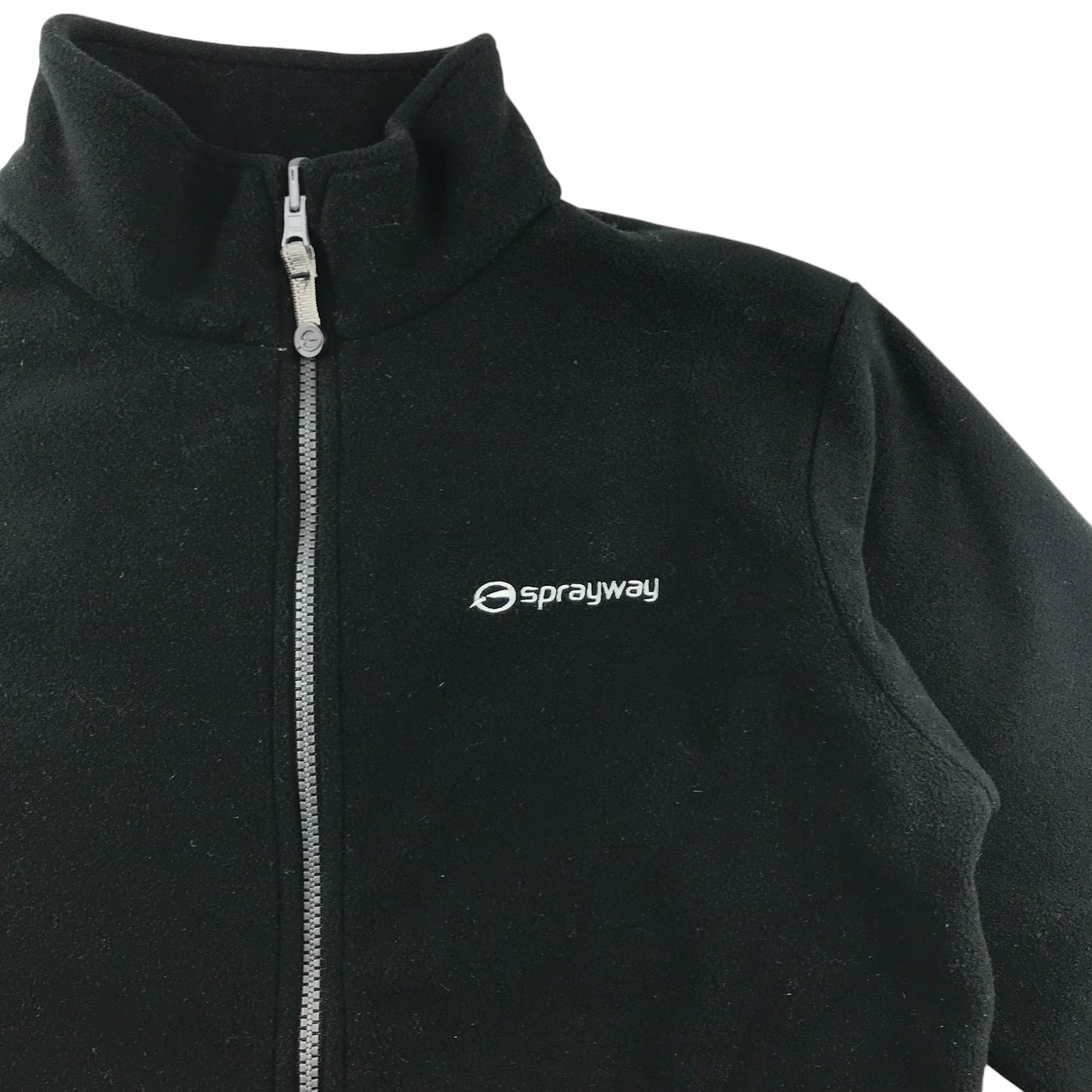 Sprayway fleece 8-9 years black plain full zipper