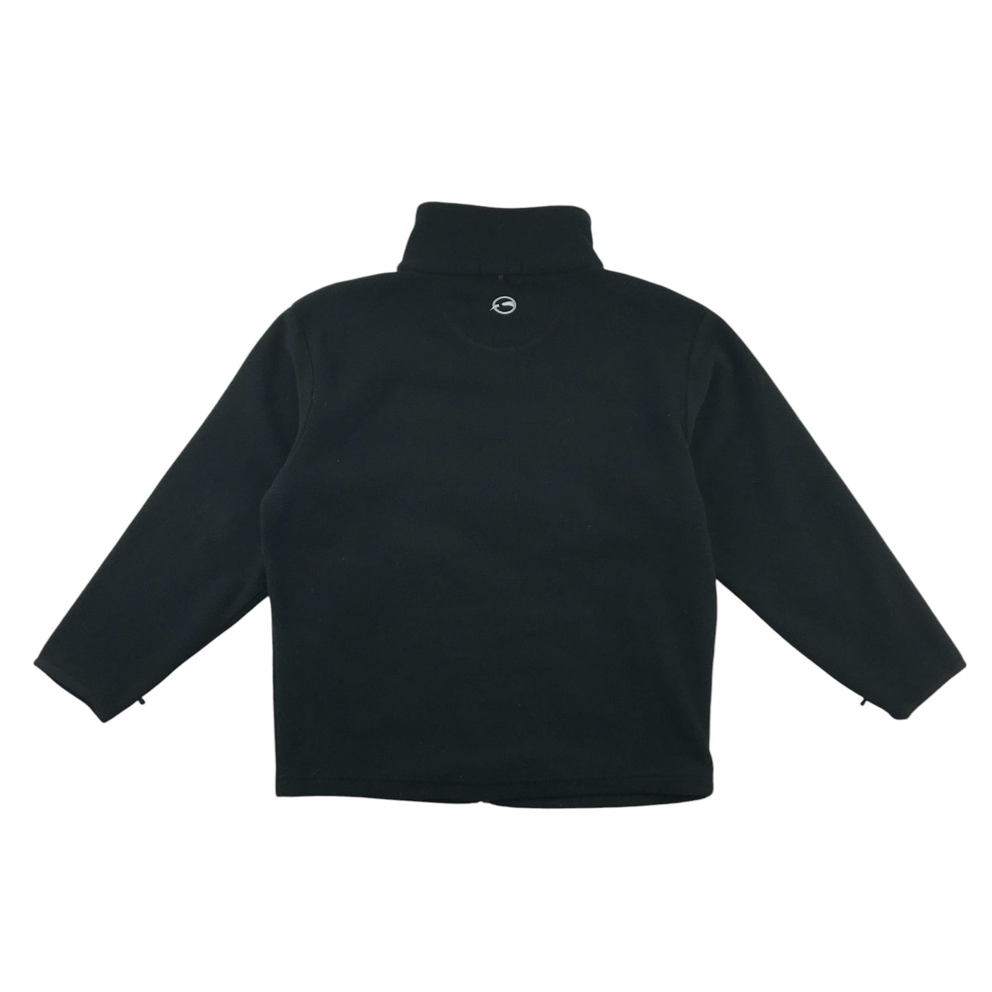 Sprayway fleece 8-9 years black plain full zipper