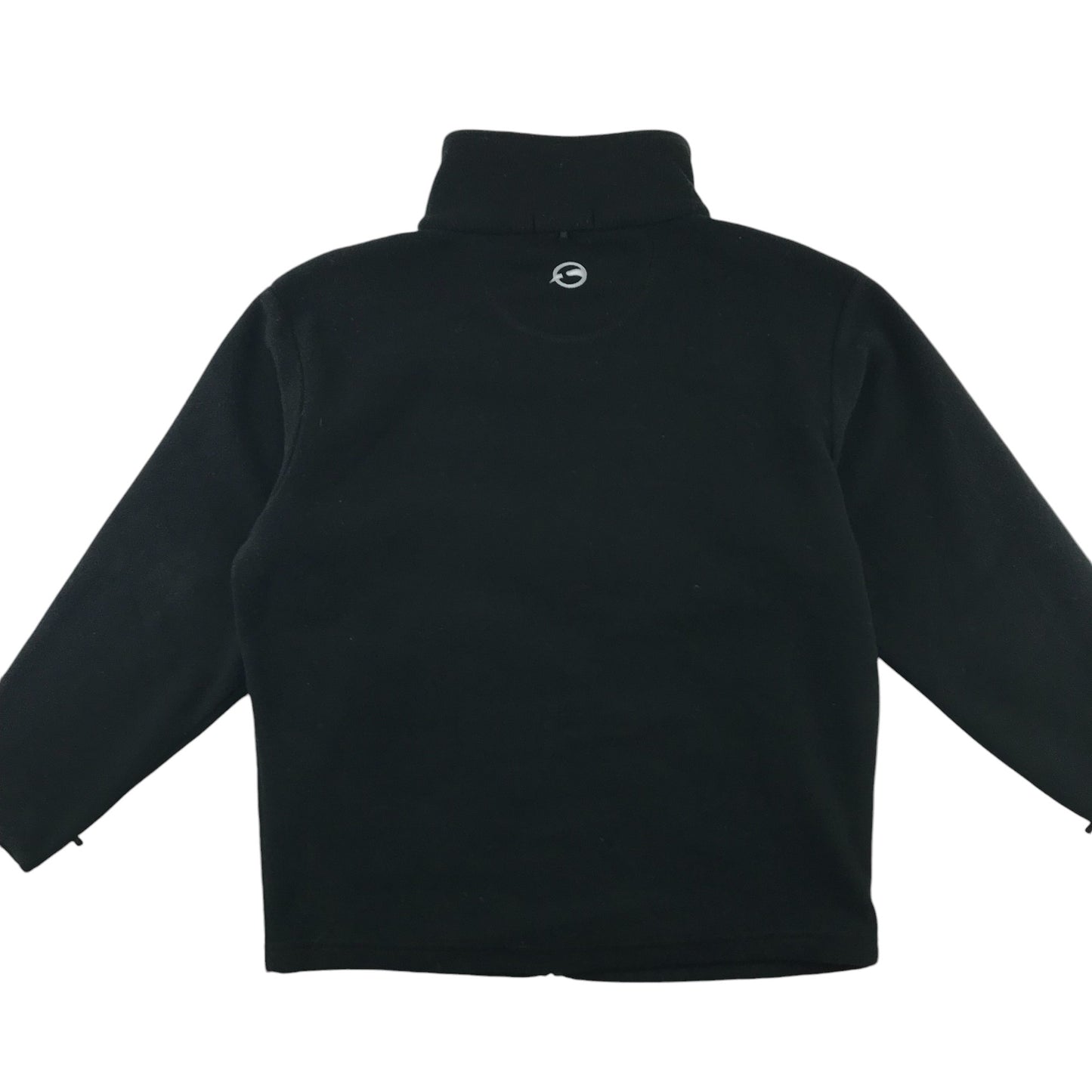 Sprayway fleece 8-9 years black plain full zipper