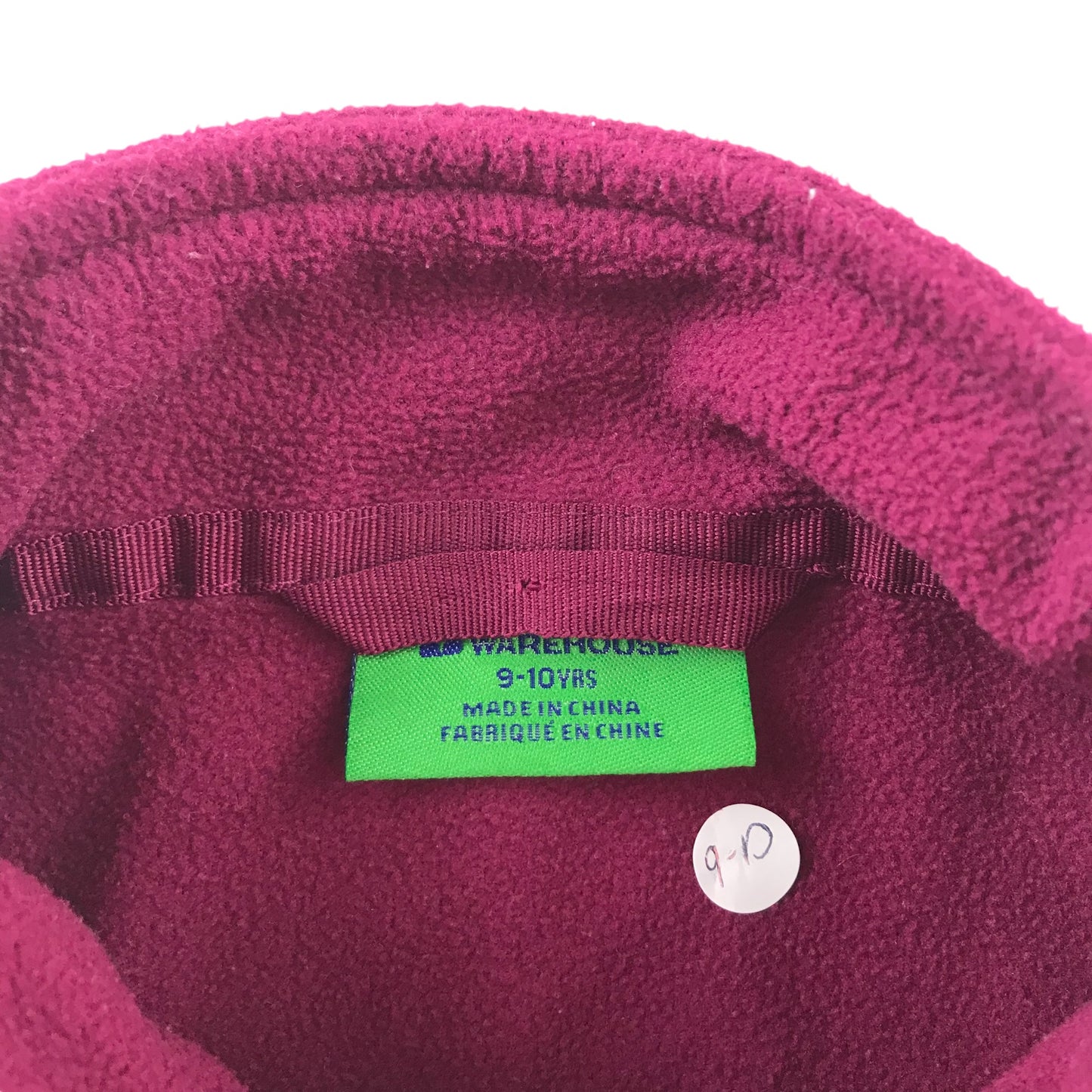 Mountain Warehouse fleece 9-10 years fuchsia pink full zipper