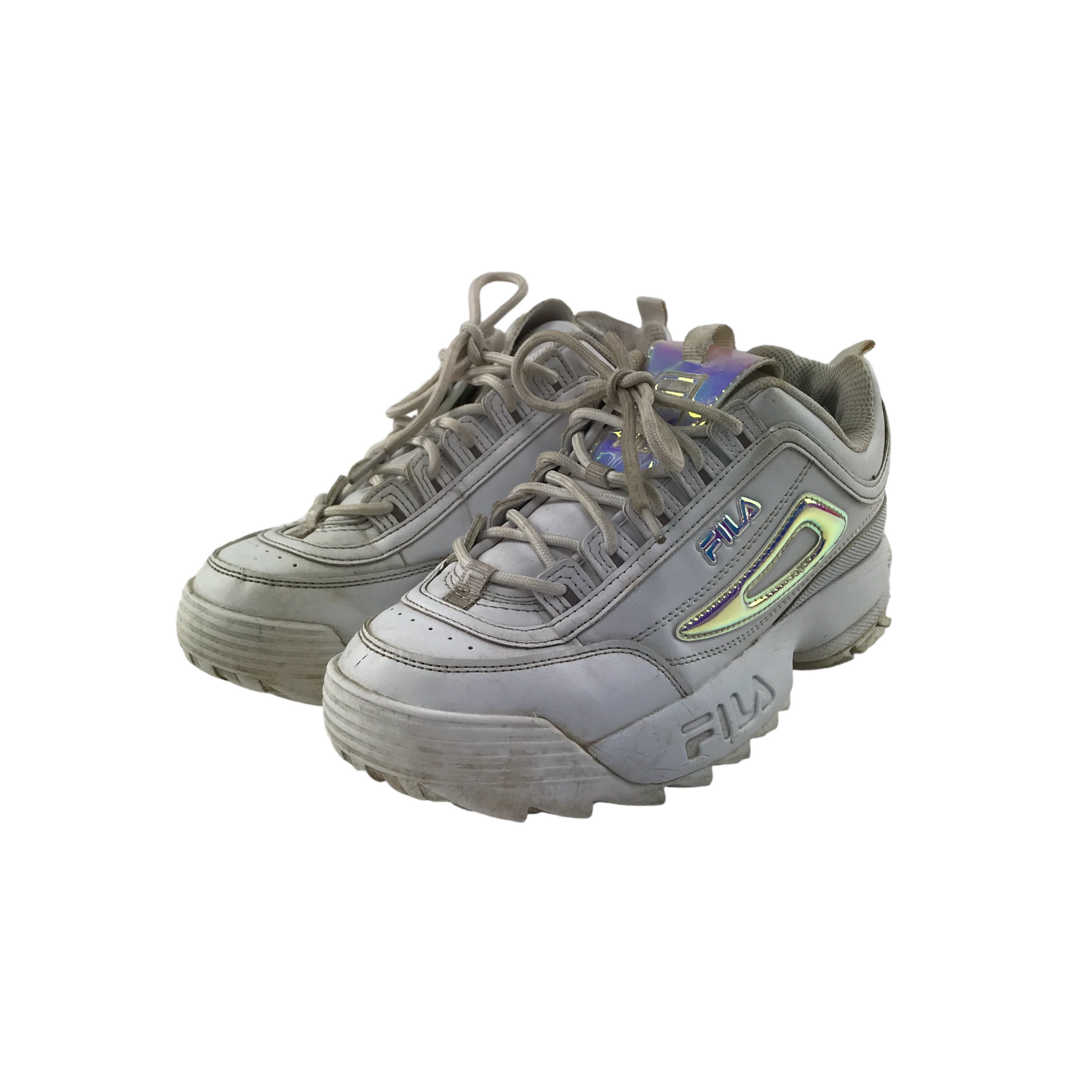 Fila chunky trainers white sales